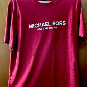Michael Kors T-Shirt Men’s XL Red with White lettering